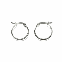 Argollitas modelo italianas de acero 4 mm de grosor y 1,8 cm de diametro