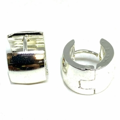Argollitas cubanitas de acero blanco de 5 mm de grosor y 1,3 cm de diametro