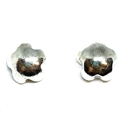 Aro flores bombe de acero blanco de 0,8 cm x 0,8 cm