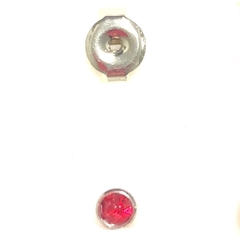 Aro para perforador de acero con cubic 4 mm color rojo