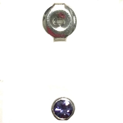 Aro para perforador de acero con cubic 4 mm color violeta