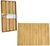 Kit Esteira Mesa Jogo Americano Cozinha Bambu 4pçs 30x34cm - comprar online