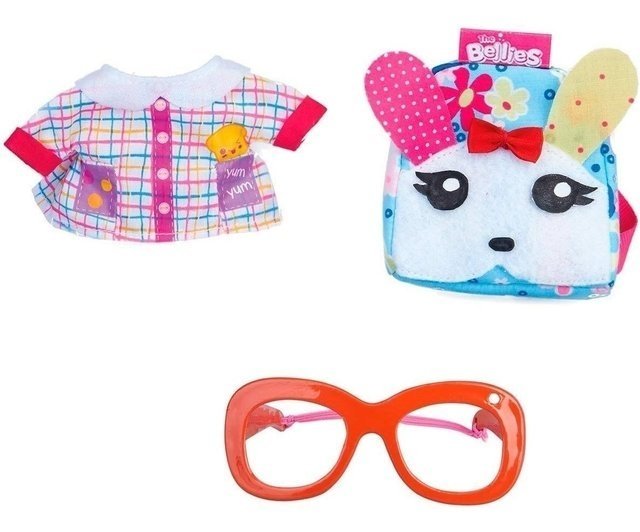 Bellies Kit de Ropa Escolar con Mochila Conejo
