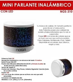 Parlante bt ngs-310 - comprar online