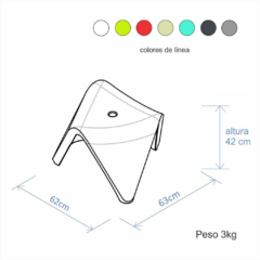 Juego de muebles para exteriores, diseño argentino, FOL