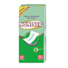 Nonisec Recto Básico 25% + Gel Talle XG x 20 u.