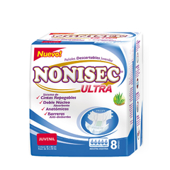 Nonisec Juvenil Elastizado x 8 u.