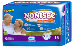 Nonisec Elastizado Extra Protección Grande x 16 unidades