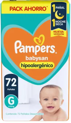 Pampers Babysan Hipoalergenico (M, G, XG, XXG) - Pañalera Todo en Pañales®