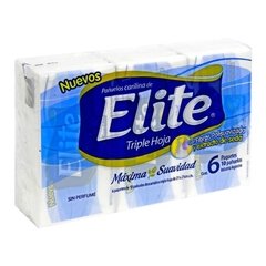 Elite Pañuelos Carilina x 6 paquetes x 10 u.