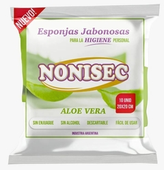 Nonisec Esponjas Jabonosas con Aloe x 10 unidades (20 x 20 cm)