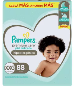 Pampers Premium Care Hipoalergenico Hiperpack (G, XG, XXG) - comprar online
