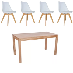 Mesa Paraíso + 4 sillas TULIP - comprar online