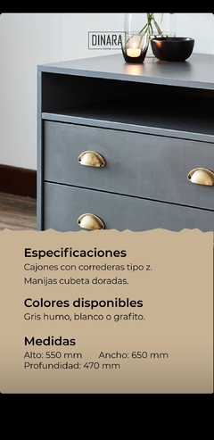 Mesa de luz vintage