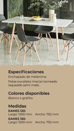 MESA EAMES + SILLA TULIP en internet