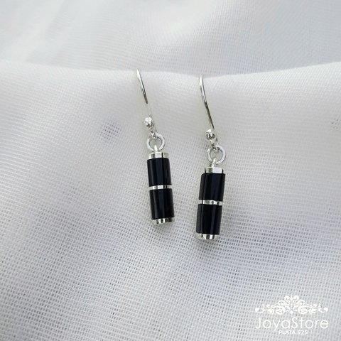 AROS CON PIEDRA NEGRA
