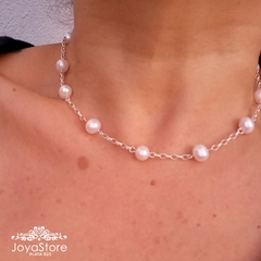 COLLAR PULSERA DE PERLA NATURAL