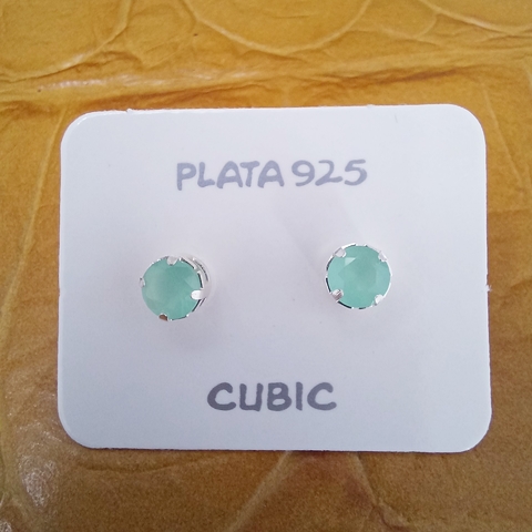AROS CUBIC AGUAMARINA