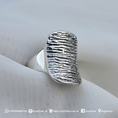 ANILLO RECTANGULAR RAYAS - comprar online