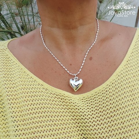 CADENA DE PLATA BOLITAS OVAL