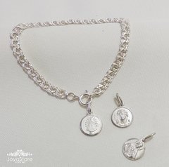 PULSERA DE PLATA TOURBILLON CHATO