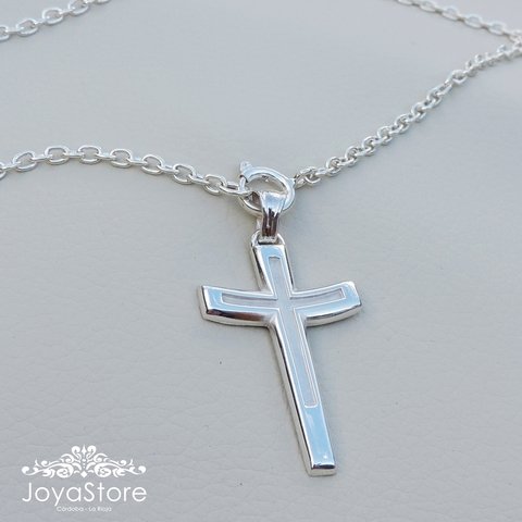 DIJE CRUZ DE PLATA