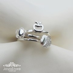 anillo triple plata 925 pandora