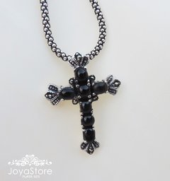 CRUZ DE PLATA CON ONIX