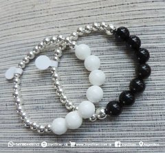 PULSERA DE BOLITAS Y PIEDRAS - comprar online