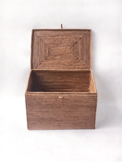 Imagen de CAJAS DE RATTAN CON TAPA
