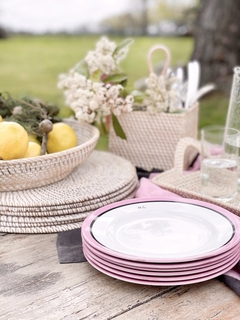 Imagen de INDIVIDUAL RATTAN BLANCO 35D
