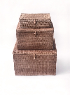 CAJAS DE RATTAN CON TAPA en internet