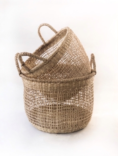 CESTO SEAGRASS CALADO CON MANIJA en internet