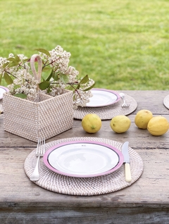 INDIVIDUAL RATTAN BLANCO 35D - tienda online