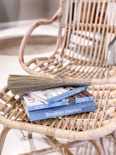 SILLÓN DE RATTAN NATURAL CON APOYA PIES - tienda online