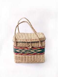 CESTO PERUANO CON TAPA Y MANIJA - tienda online