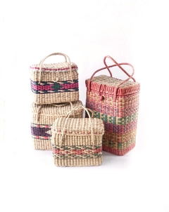 CESTO PERUANO CON TAPA Y MANIJA - comprar online