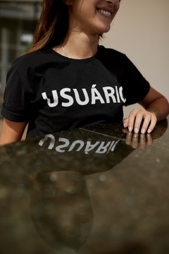 T-shirt Usuário Black na internet