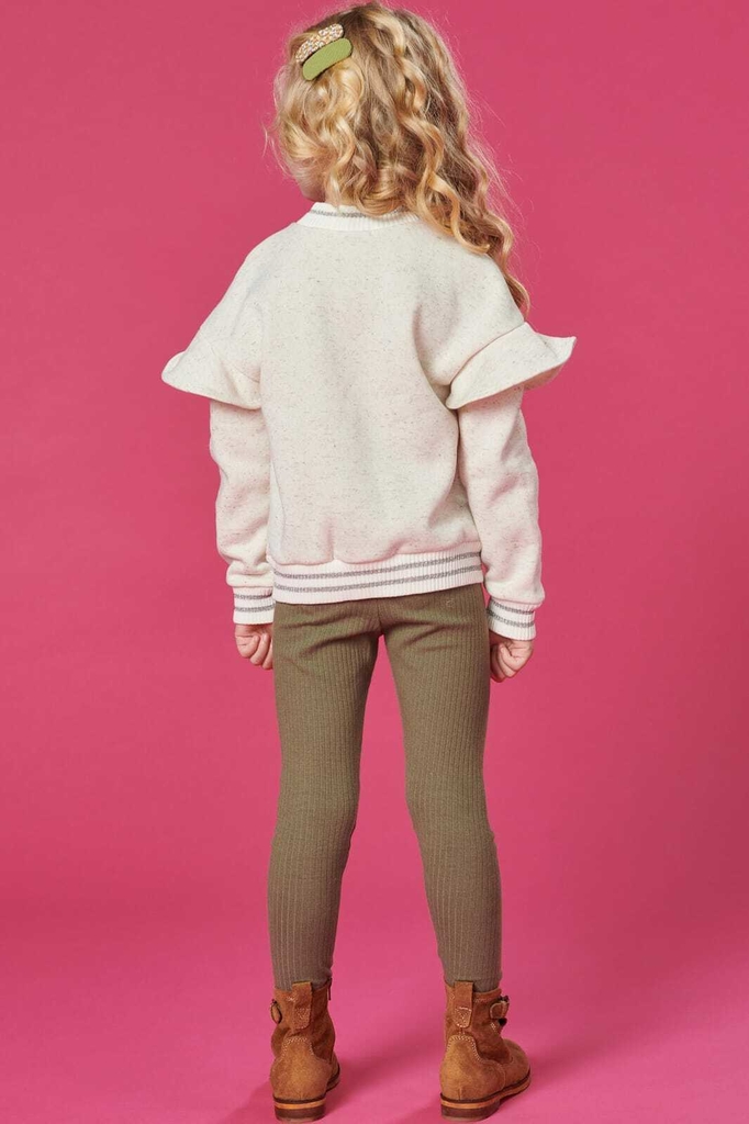 Calça Legging Infantil Canelada Rosa