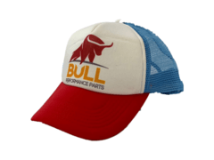 Gorra Roja y Azul Bull Parts