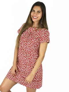Vestido Vermelho Florzinhas - loja online