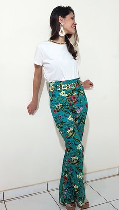 Calça flare estampada - Cranberry Fashion and Trend