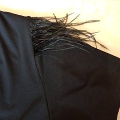 BLUSA FRANJA DE PLUMAS - comprar online
