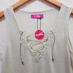 CAMISETA TRANÇADA DOURADA - Cranberry Fashion and Trend