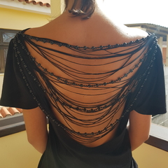 BLUSA DECOTE COLAR COSTAS