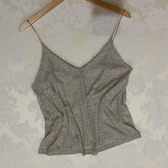 BLUSA CANELADO DOURADO