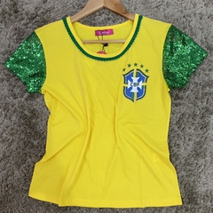 BLUSA BRASIL PAETÊ