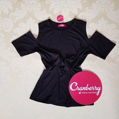 BLUSA CANELADA OMBRO VAZADO