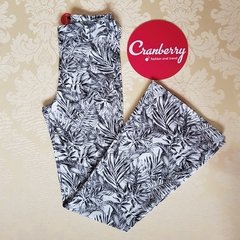 CALÇA FLARE FOLHAGEM