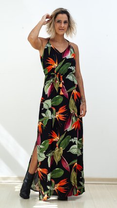 VESTIDO LONGO AVE DO PARAÍSO